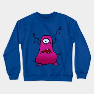 SCARY PURPLE MONSTER ILLUSTRATION Crewneck Sweatshirt